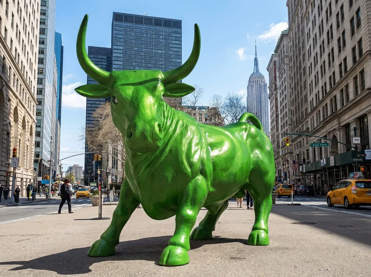 New York’s Financial District Is Getting a New “Green Bull” Named HARLEY to Bring Luck to Nasdaq Investors